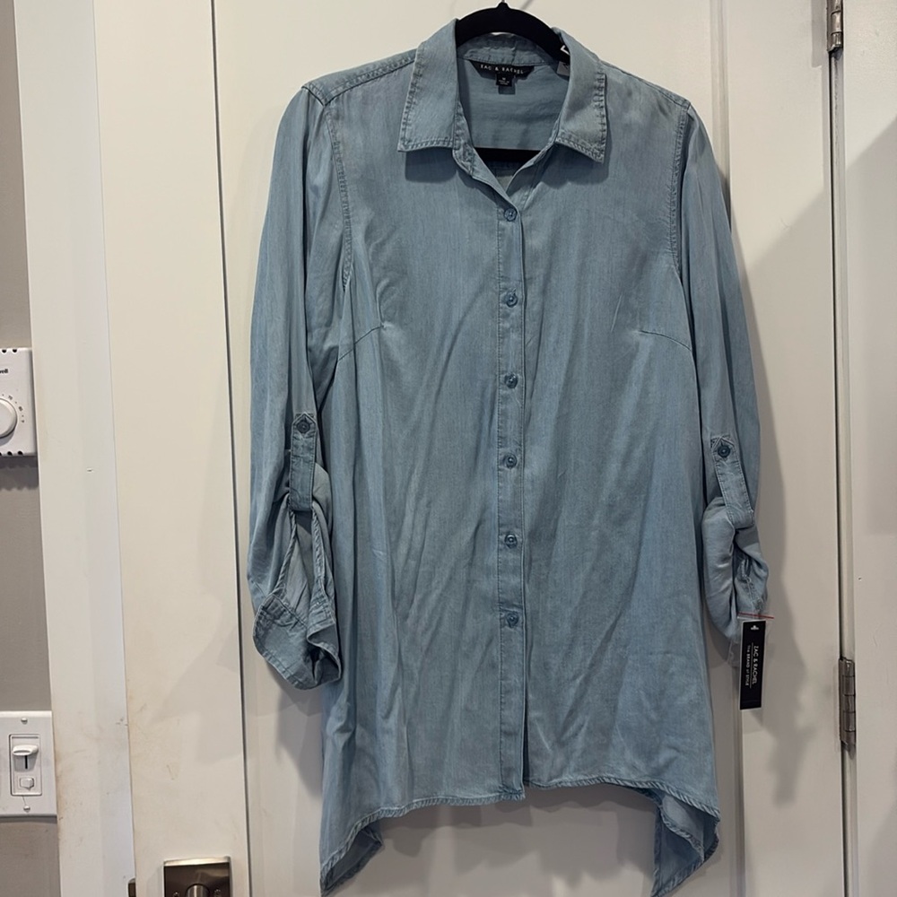 Zac & Rachel Casual Light Blue Button Down Shirt